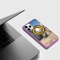 Чехол iPhone 11 Pro матовый CS GO dust 2, цвет: 3D-фиолетовый — фото 2