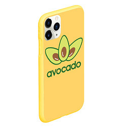 Чехол iPhone 11 Pro матовый Avocado авокадо, цвет: 3D-желтый — фото 2