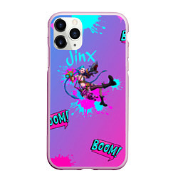 Чехол iPhone 11 Pro матовый JINX BOOM! АРКЕЙН, цвет: 3D-розовый