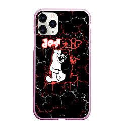 Чехол iPhone 11 Pro матовый Monokuma монокума, цвет: 3D-розовый