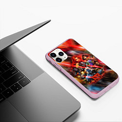 Чехол iPhone 11 Pro матовый ГЕРОИ DOTA 2 НЕОН АРТ, цвет: 3D-розовый — фото 2