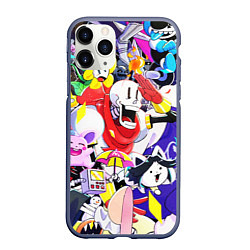 Чехол iPhone 11 Pro матовый UNDERTALE ГЕРОИ ИГРЫ ПАТТЕРН