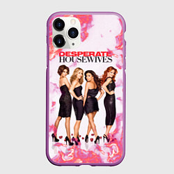 Чехол iPhone 11 Pro матовый Отчаянные домохозяйки, героини, цвет: 3D-фиолетовый