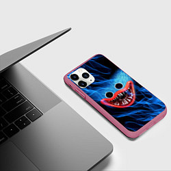 Чехол iPhone 11 Pro матовый POPPY PLAYTIME ХАГИ ВАГИ В ОГНЕ, цвет: 3D-малиновый — фото 2