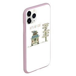 Чехол iPhone 11 Pro матовый Lets get lost, цвет: 3D-розовый — фото 2
