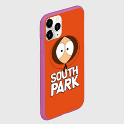 Чехол iPhone 11 Pro матовый Южный парк Кенни South Park, цвет: 3D-фиолетовый — фото 2