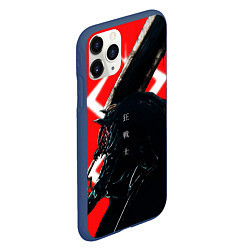 Чехол iPhone 11 Pro матовый BERSERK - БЕРСЕРК, цвет: 3D-тёмно-синий — фото 2