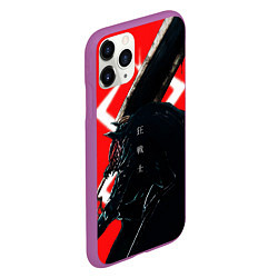 Чехол iPhone 11 Pro матовый BERSERK - БЕРСЕРК, цвет: 3D-фиолетовый — фото 2