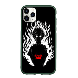 Чехол iPhone 11 Pro матовый Демонический Кагеяма Mob Psycho 100, цвет: 3D-темно-зеленый