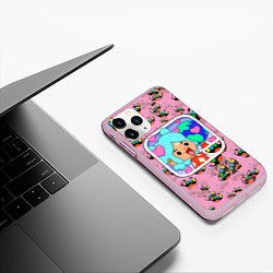 Чехол iPhone 11 Pro матовый Toca Boca Рита, цвет: 3D-розовый — фото 2