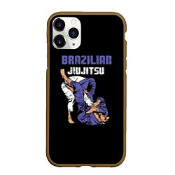 Чехол iPhone 11 Pro матовый BRAZILIAN JIU JITSU - BJJ, цвет: 3D-коричневый