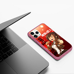 Чехол iPhone 11 Pro матовый Sasha Атака Титанов, цвет: 3D-малиновый — фото 2