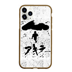 Чехол iPhone 11 Pro матовый Akira черный постер, цвет: 3D-коричневый