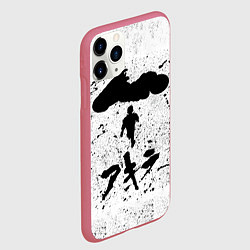 Чехол iPhone 11 Pro матовый Akira черный постер, цвет: 3D-малиновый — фото 2
