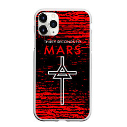 Чехол iPhone 11 Pro матовый 30 Seconds to Mars - До марса 30 сек