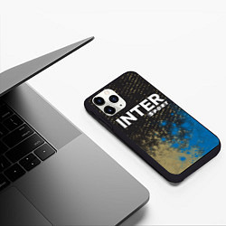 Чехол iPhone 11 Pro матовый INTER Sport - Арт, цвет: 3D-черный — фото 2