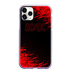 Чехол iPhone 11 Pro матовый ACDC соты