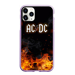 Чехол iPhone 11 Pro матовый ACDC - Fire