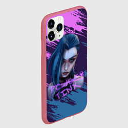Чехол iPhone 11 Pro матовый ARCANE League Of Legends JINX, цвет: 3D-малиновый — фото 2