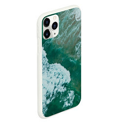 Чехол iPhone 11 Pro матовый Морская пена, цвет: 3D-белый — фото 2