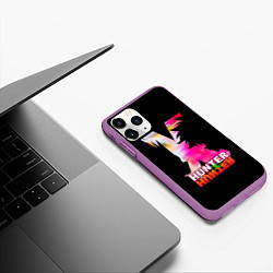 Чехол iPhone 11 Pro матовый Hunter x Hunter - Гон x Киллуа, цвет: 3D-фиолетовый — фото 2