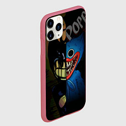 Чехол iPhone 11 Pro матовый POPPY PLAYTIME BENDY AND THE INK MACHINE, цвет: 3D-малиновый — фото 2