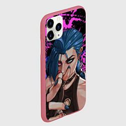 Чехол iPhone 11 Pro матовый Arcane League Of Legends JINX ПАУДЕР, цвет: 3D-малиновый — фото 2