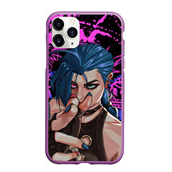 Чехол iPhone 11 Pro матовый Arcane League Of Legends JINX ПАУДЕР, цвет: 3D-фиолетовый