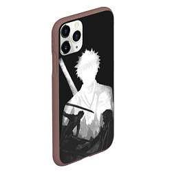 Чехол iPhone 11 Pro матовый Куросаки Арт, цвет: 3D-коричневый — фото 2