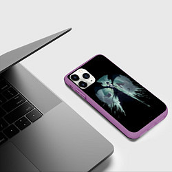 Чехол iPhone 11 Pro матовый Улькиорра art Блич, цвет: 3D-фиолетовый — фото 2
