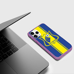 Чехол iPhone 11 Pro матовый ФК - Ростов, цвет: 3D-фиолетовый — фото 2