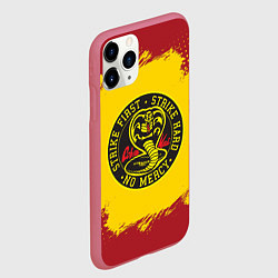 Чехол iPhone 11 Pro матовый Cobra Kai Big Logo, цвет: 3D-малиновый — фото 2