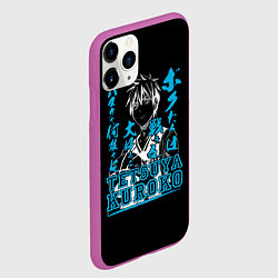 Чехол iPhone 11 Pro матовый Тецуя Куроко Tetsuya Kuroko, цвет: 3D-фиолетовый — фото 2