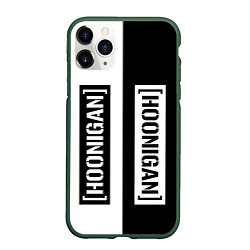 Чехол iPhone 11 Pro матовый Hoonigan Автоспорт спина, цвет: 3D-темно-зеленый