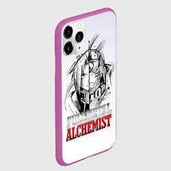 Чехол iPhone 11 Pro матовый Эдвард vs Альфонс - Стальной алхимик, цвет: 3D-фиолетовый — фото 2