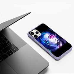 Чехол iPhone 11 Pro матовый Jinx Powder, цвет: 3D-светло-сиреневый — фото 2