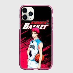 Чехол iPhone 11 Pro матовый Kuroko no Basuke, Akashi Seijuro Сейджуро Акаши, цвет: 3D-малиновый