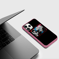 Чехол iPhone 11 Pro матовый Jujutsu Kaisen, цвет: 3D-малиновый — фото 2