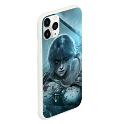 Чехол iPhone 11 Pro матовый ЦИРИ, ВЕДЬМАК, THE WITCHER, цвет: 3D-белый — фото 2