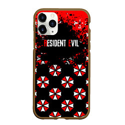 Чехол iPhone 11 Pro матовый Umbrella Corporation Pattern