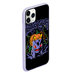 Чехол iPhone 11 Pro матовый Bulbasaur арт, цвет: 3D-светло-сиреневый — фото 2