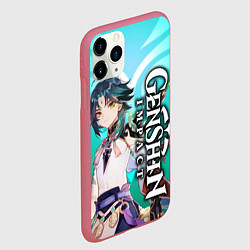 Чехол iPhone 11 Pro матовый СЯО АДЕПТ XIAO ГЕНШИН, цвет: 3D-малиновый — фото 2