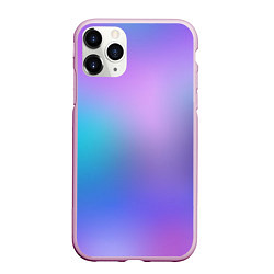 Чехол iPhone 11 Pro матовый Радужное Размытие, цвет: 3D-розовый