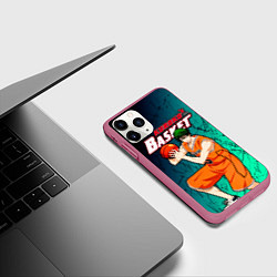 Чехол iPhone 11 Pro матовый Kuroko no Basuke, Midorima Shintaro Шинтаро Мидори, цвет: 3D-малиновый — фото 2