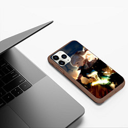 Чехол iPhone 11 Pro матовый Genshin Impact Топ, цвет: 3D-коричневый — фото 2