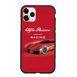 Чехол iPhone 11 Pro матовый Alfa Romeo - red dream!, цвет: 3D-черный