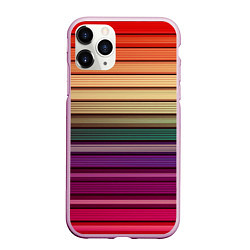 Чехол iPhone 11 Pro матовый CUBER RAINBOW