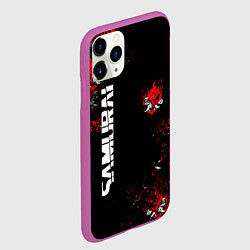 Чехол iPhone 11 Pro матовый КИБЕРПАНК 2077 SAMURAI CYBERPUNK 2077, цвет: 3D-фиолетовый — фото 2
