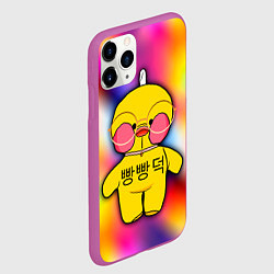 Чехол iPhone 11 Pro матовый Лалафанфан Lalafanfan Duck, цвет: 3D-фиолетовый — фото 2