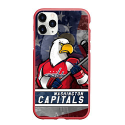 Чехол iPhone 11 Pro матовый Вашингтон Кэпиталз, Washington Capitals